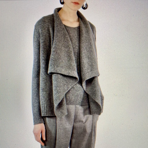 Akris Punto Sweaters - AKRIS PUNTO Wool & Cashmere Cardigan - Gray